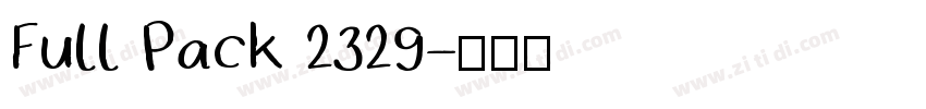 Full Pack 2329字体转换